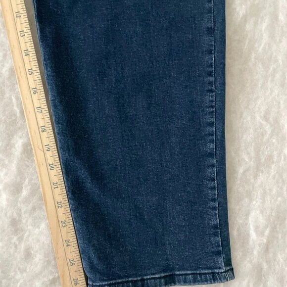 NWT Allison Daley Womens Denim Blue Medium Wash Slim Straight Jeans Size 18S - Picture 9 of 10